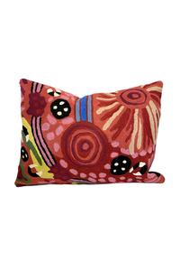 Cushion (filled) by Aboriginal Artists - Damien and Yilpi Marks, DYM975