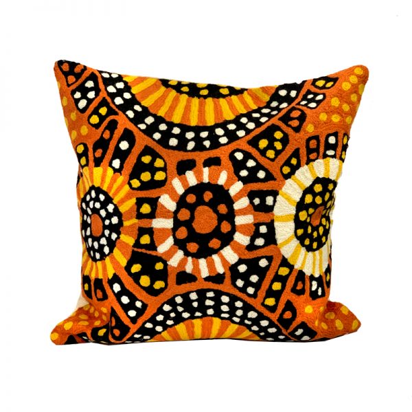 Cushion (filled) by Aboriginal Artist - Nina Puruntatameri